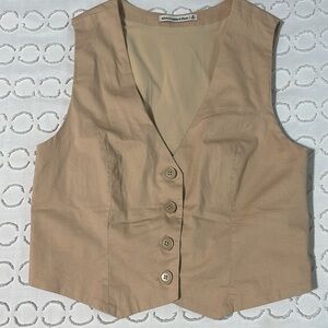 Abercrombie Beige Vest - New without tags